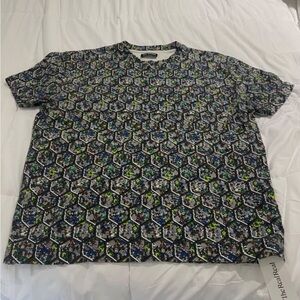Raf Simons Men’s Full Print Hexagon Floral T-shirt RealReal Authenticated